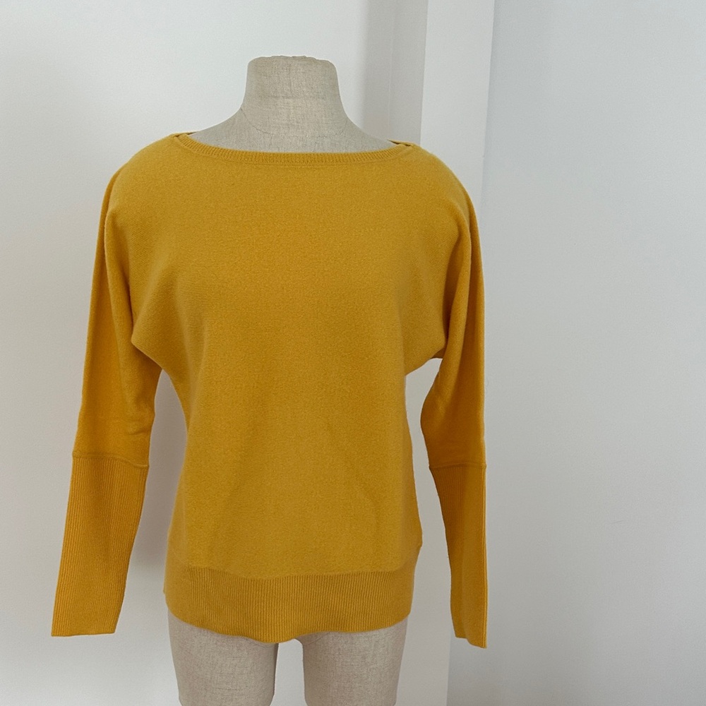Nicole Miller Cashmere Mustard Sweater